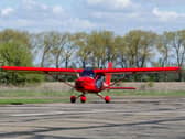 An Aeroprakt A-32 Vixxen crashed into a field near Rossall Airfield shortly after take-off. (Photo by Yuriy Novostavskyy)