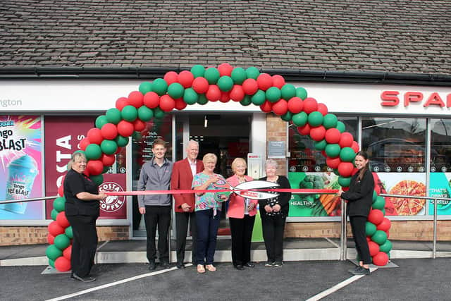 The ribbon cut at the revamped Spar store in Longton
