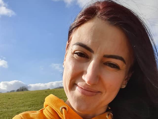 Renata Gianqiutto, founder of Wren Coaching on a walk in Pendle