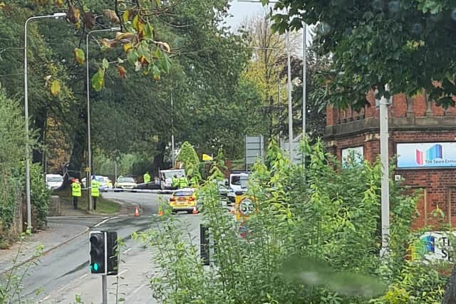 A teenage girl has been taken to hospital with head injuries after she was knocked down in Pedders Lane, near Ashton Park, at around 10.40am.
