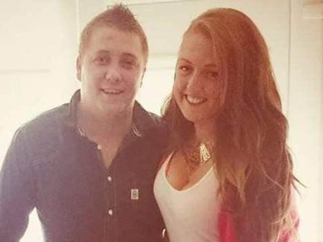 Jodie, right with her husband Mikey