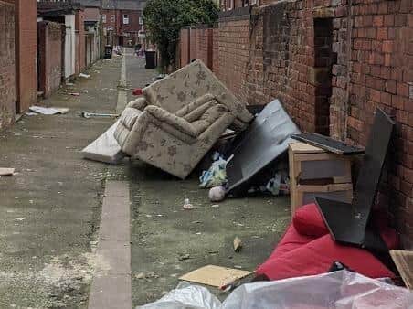 Frustrated resident Kenny Deverson, who lives near Ribbleton Lane, has been raising awareness of his neighbourhood's rubbish problem for the last two years