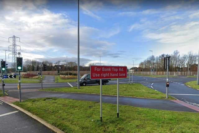 Emergency services rushed to the scene of the crash on the Golden Way roundabout near Booths in Penwortham at around 8.50pm last night (Wednesday, October 20). Pic: Google