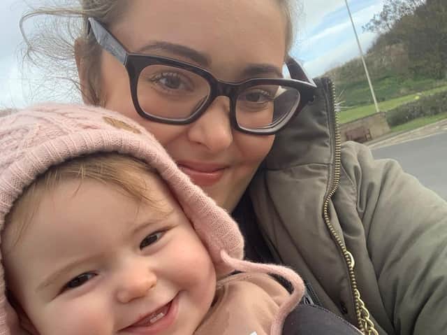 Amie Harrison from Chorley with her nine-month-old daughter Ava who has a heart condition.