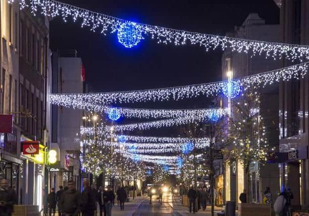Last year the Christmas lights switch on was virtual, so the city's making up for it this year.