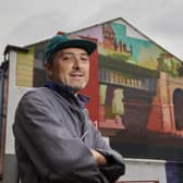 A piece of street art which pays homage to the Guild Wheel cycle route and its creator Peter Ward has appeared in Preston.