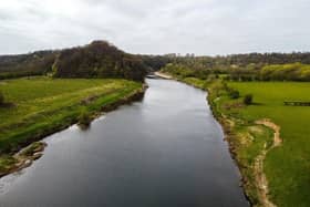 Part of the loop of the River Ribble at Samlesbury, near Preston, which adjoins the proposed extraction site (image: Kelvin Stuttard)
