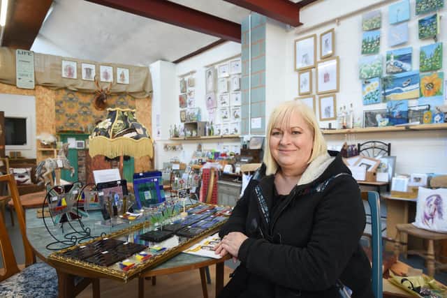 Helen Henderson pictured at Absolute Enigma in Bee Mill, Ribchester  (photo: Dan Martino)