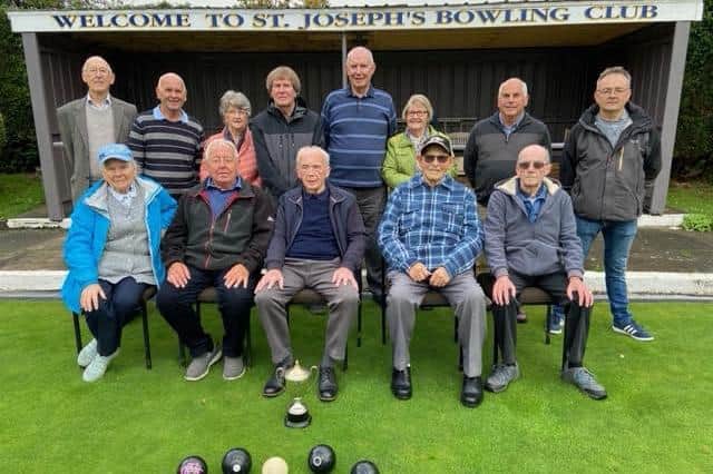 Anderton St Joseph's Bowling Team 2021 and committee members.