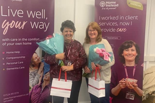 Mandy (left) and Sue (right), caregivers at Home Instead Lancaster