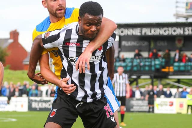 Millenic Alli hit the winner for Chorley in their victory over Farsley Celtic (photo:Stefan Willoughby)