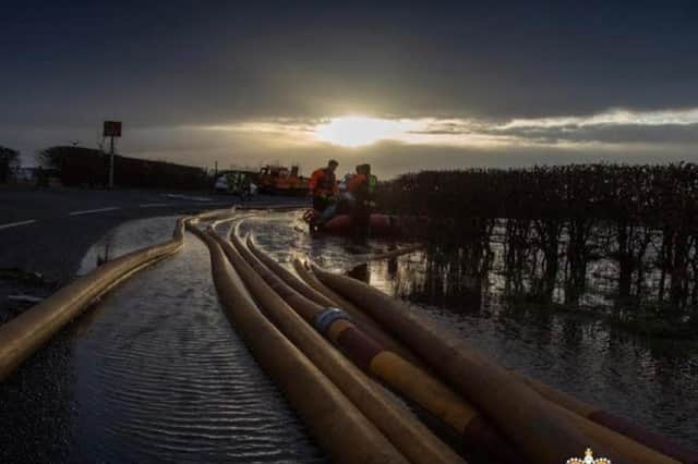 Police have urged drivers to be careful when driving due to severe floods.