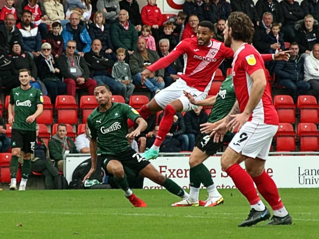 Morecambe's last home match saw them draw with league leaders Plymouth Argyle