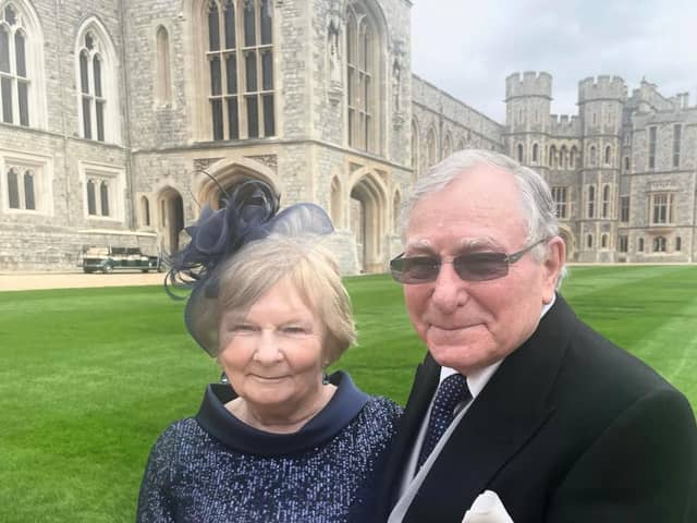 David and his wife Kathrine with his MBE.