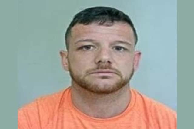 Peter Wright, 39, from St Helens, is wanted in connection with a breach of a restraining order, say police. He is also wanted in relation to "a significant number of incidents of harassment" which were reported in the Preston area in October