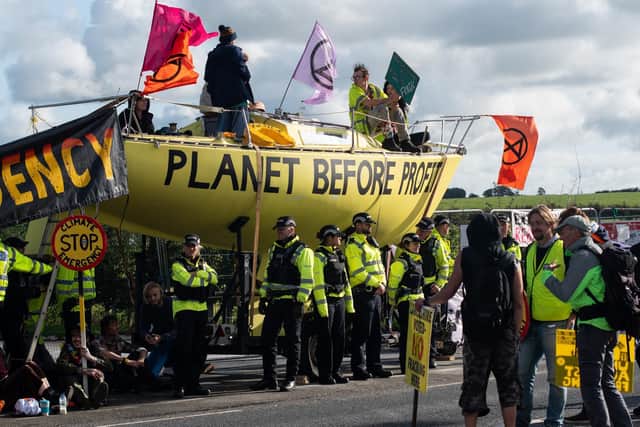 Fracking attracted repeated protests in Lancashire