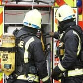 Emergency service teams were called after a fire broke out at domestic property in Spring Street, Accrington