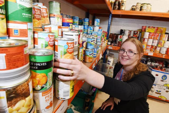 Helen Schilz at the LW Storehouse foodbank