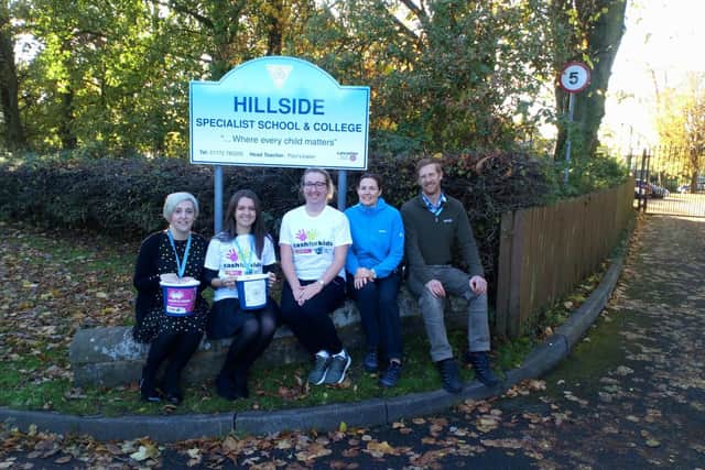 Hillside Specialist School are hosting a fundraising triathalon, pictured are some of the staff members taking part, (from left to right): Liz Ascroft, Natalie Edwards, Laura Salisbury, Debra Marginson and Darren Kirkby.