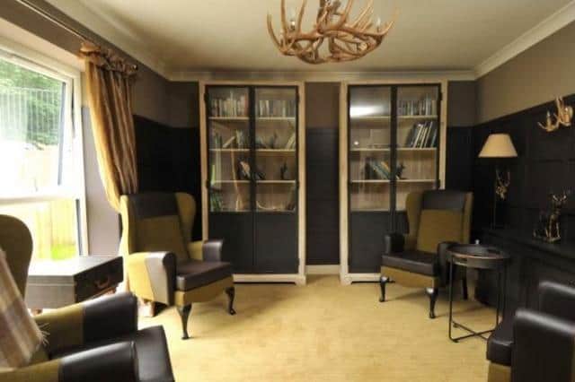 How one of the sittign areas looks inside the home