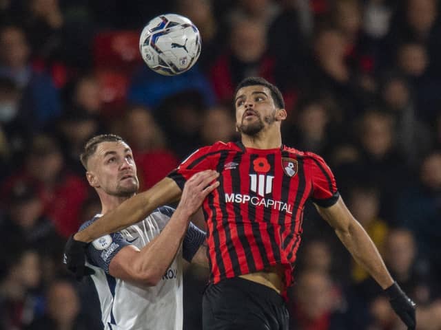 Patrick Bauer was masterful in the air at Bournemouth