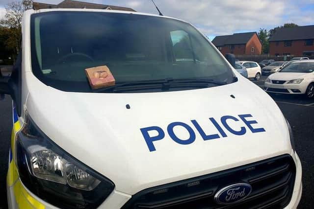 The officers from Lancashire Police were returning to their vehicle after working at crime a scene in Ormskirk on Wednesday (November 3) and found a bag of tasty treats on their windscreen