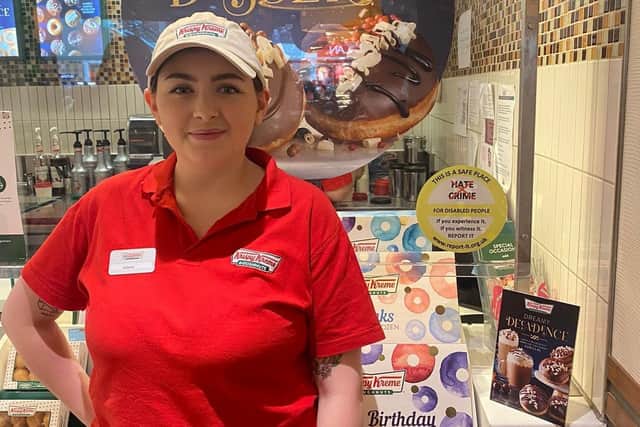 Krispy Kreme in St Georges Shopping Centre is one of 73 businesses across Preston whose staff will offer help or even just a chat and a brew to any vulnerable or disabled people in need of support