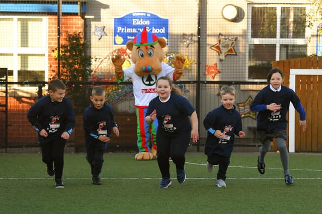 SPAR Lancashire School Games Active Mile launched at Eldon Primary School.