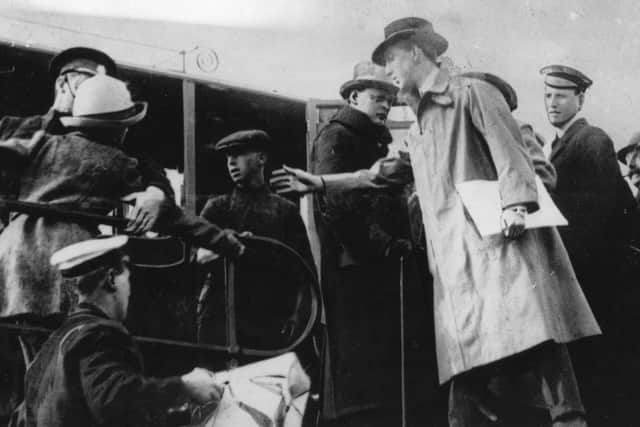 Three years after avoiding the Women’s Social and Political Union protests in Preston, Winston Churchill was attacked by a suffragette in Aberdeen