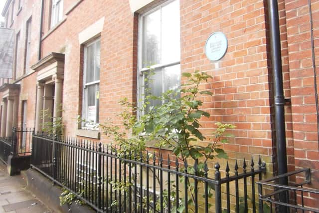 Home of suffragette Edith Rigby in Winckley Square, Preston, where the 1909 protest was hatched
