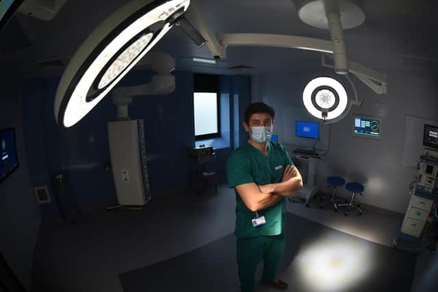 Dr. James Wilson, consultant anaesthetist at Chorley Hospital, will have a new way of working as anaesthetics will be given to patients in the actual theatre rooms in the new suite