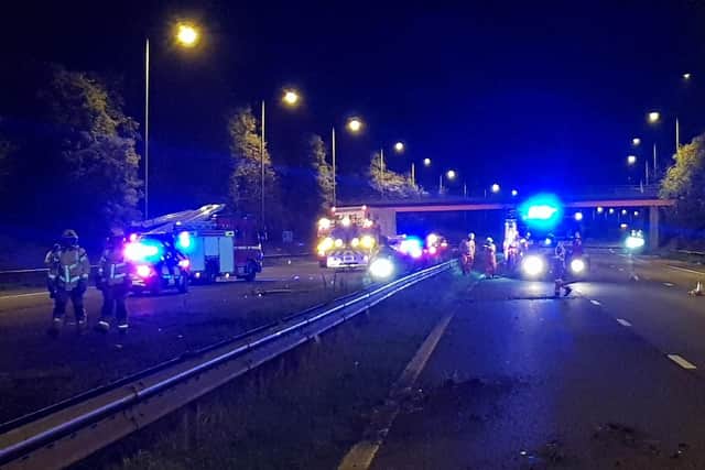 M6 lanes were closed overnight after a van overturned on the motorway between junctions 28 (Leyland) and 27 (Standish) at around 12.30am