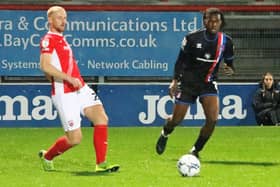 Liam Gibson was one of five changes for Morecambe on Tuesday night
