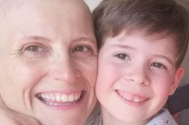 Jane with her son Matthew