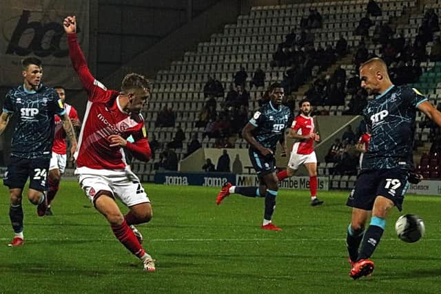 Alfie McCalmont scored twice for Northern Ireland's U21s this afternoon