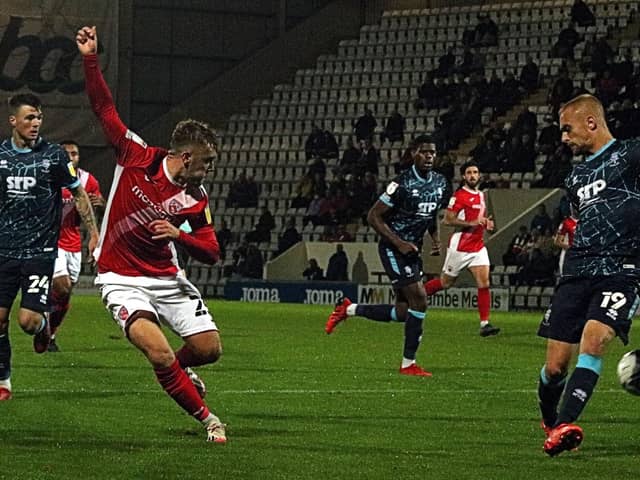 Alfie McCalmont scored twice for Northern Ireland's U21s this afternoon