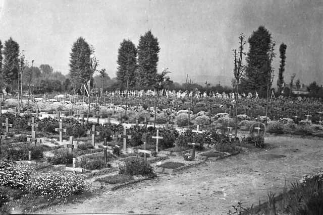 Grove Town Cemetery, Meaulte, France, pictured around the time of George Morris’s visit
Photo: Commonwealth War Graves Commission