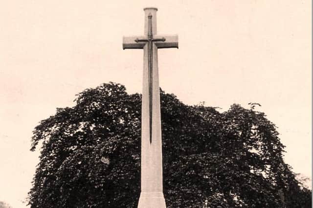 Cross of Sacrifice in Preston Cemetery