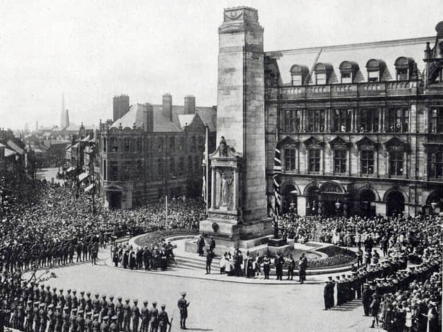 Unveiling ceremony for Preston War Memorial on June 13, 1926