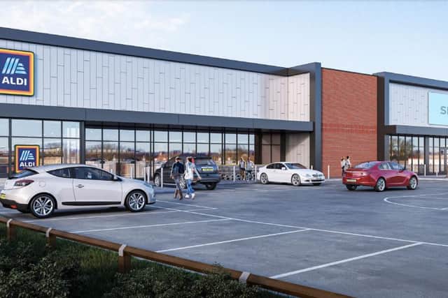 How the new stores could look on Preston's Docklands estate (Image: The Harris Partnership Ltd).