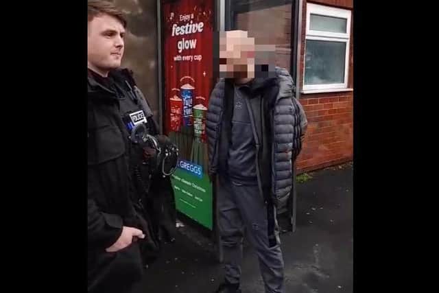 The 28-year-old, who was found in possession of a knife, was arrested on suspicion of burglary after being chased by police and a shopkeeper in Ashton yesterday (Friday, November 12). Pic: Matt Rivers