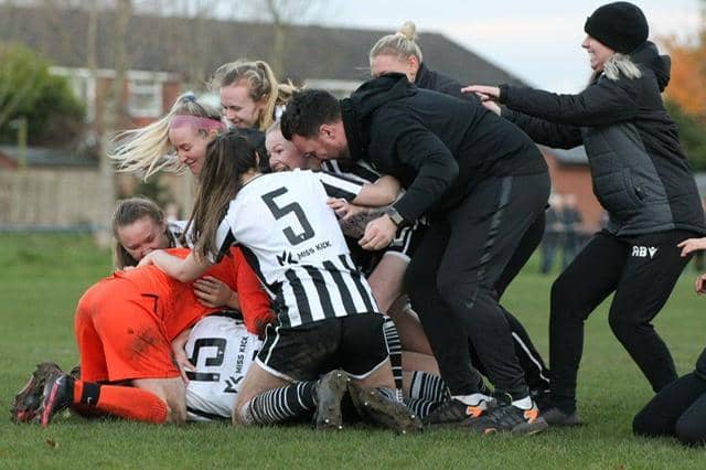 Chorley celebrate victory over Middlesbrough in FA Cup
(photo: Munro Sports Photography)
