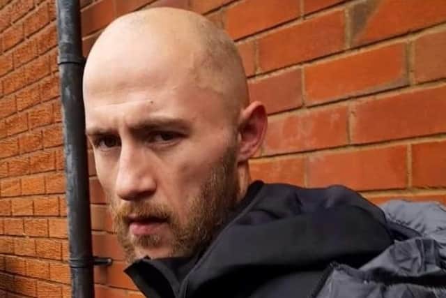 Josh Corey, 28, of no fixed address, has been jailed for 4 months for burglary and possession of a knife, after he was chased and arrested by police in Tulketh Brow, Preston on Friday (November 12). Pic: Matt Rivers
