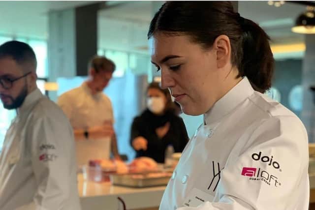 Emma Rooke competed in the semi finals of the Young Chef Young Waiter Awards yesterday.