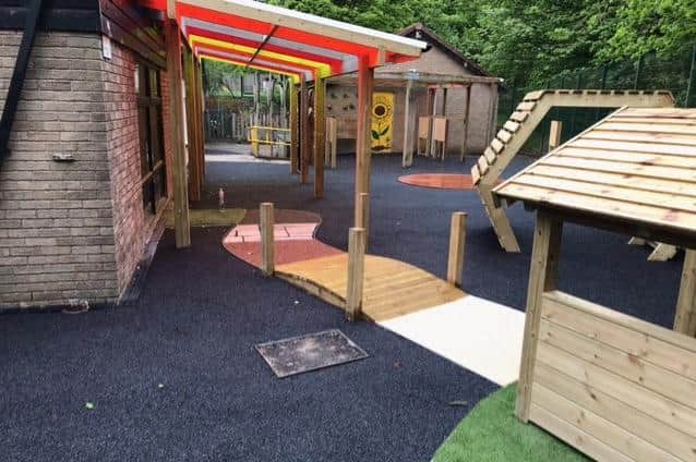 Acorns Primary School now has an outdoor learning space suitable for pupils with multiple medical and learning needs, thanks to the generosity of local businesses.