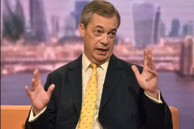 Nigel Farage accused Hoppers' committee of being bullied into cancelling dinner.