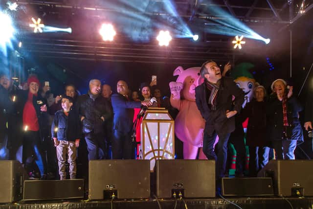 Flashback to a previous Christmas lights switch-on