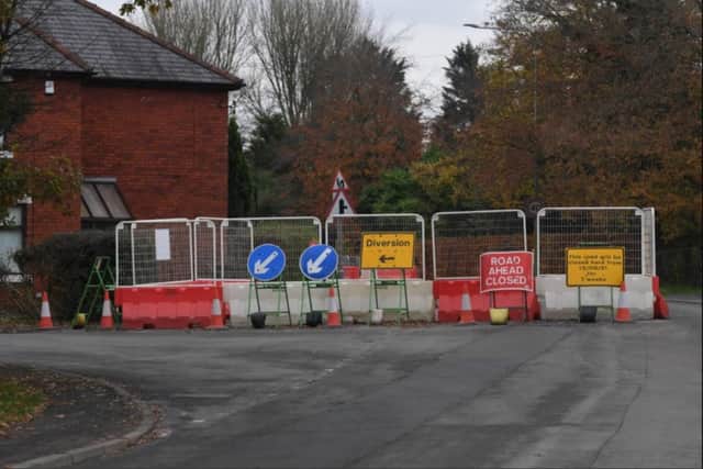 A diversion set up to take traffic around the construction work is being ignored by many drivers, say residents.
