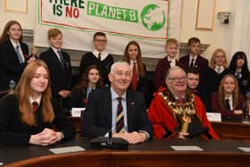 The Chorley Youth Debate on climate change was chaired by Sir Lindsay Hoyle MP with pupils from six Chorley schools invited to the council chamber by the Mayor Coun Steve Holgate