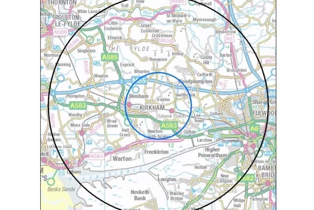 3km and 10km control zones have been put in place around Kirkham